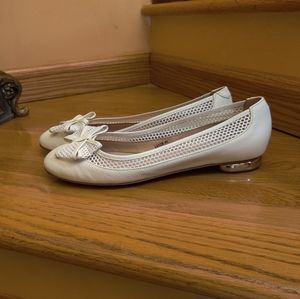 Napoleone White/Metallic shoes, size 10